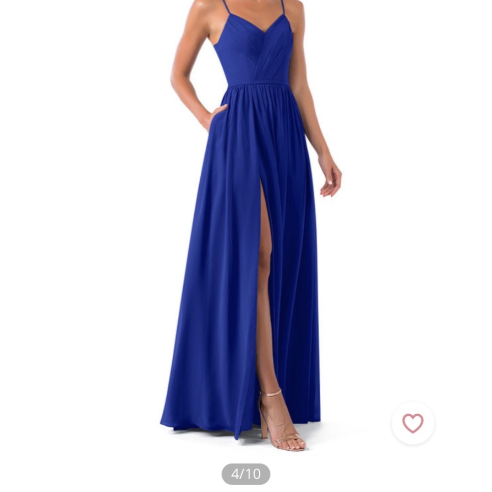 Azazie “Cora” dress in Royal Blue